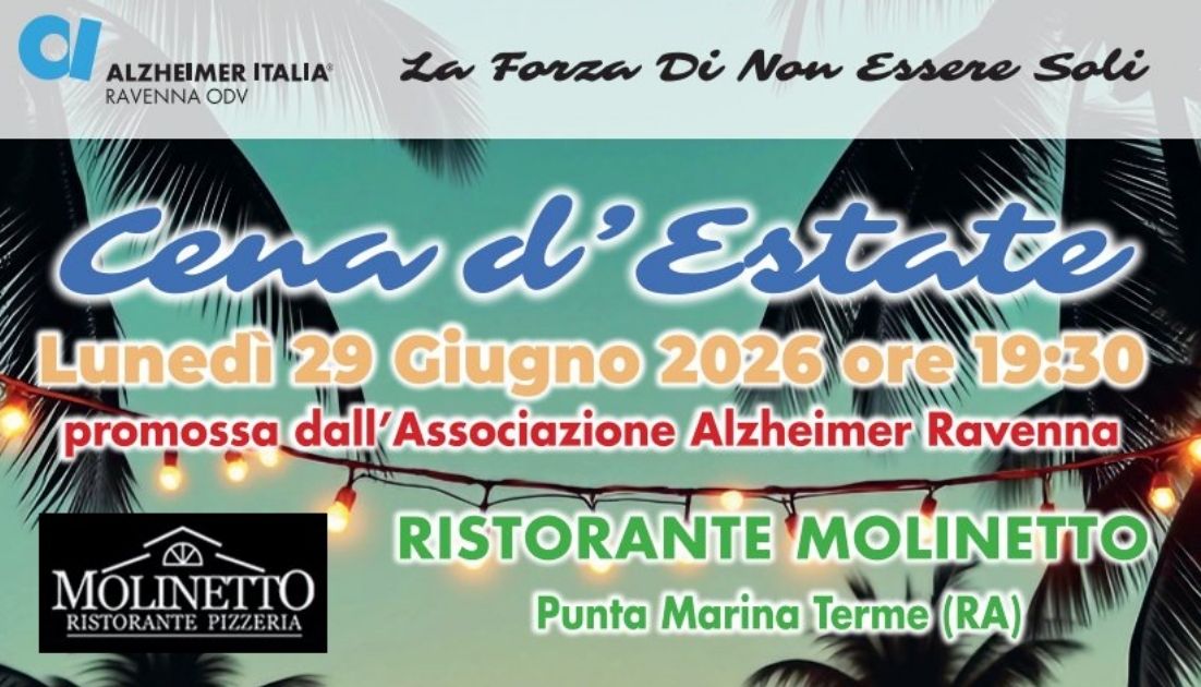 Articolo cena destate Evento a Punta Marina Terme.