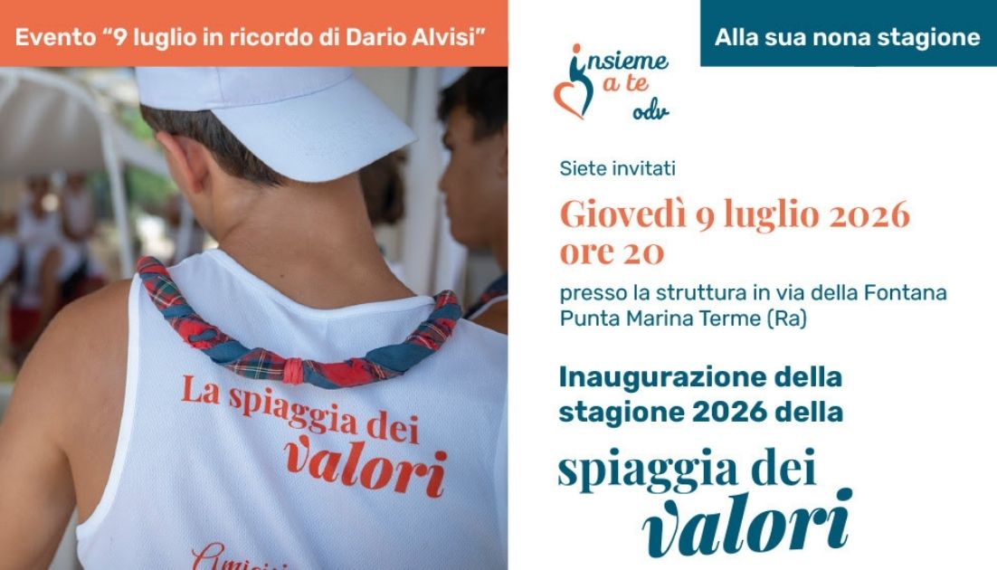 Articolo spiaggia dei valori Evento a Punta Marina Terme.