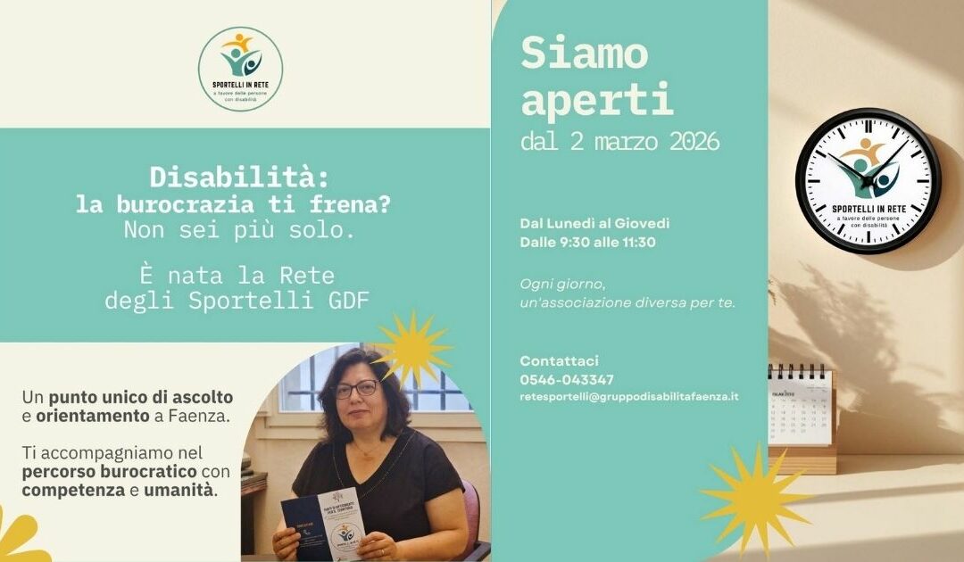 Sportelli in Rete a favore delle persone con disabilità