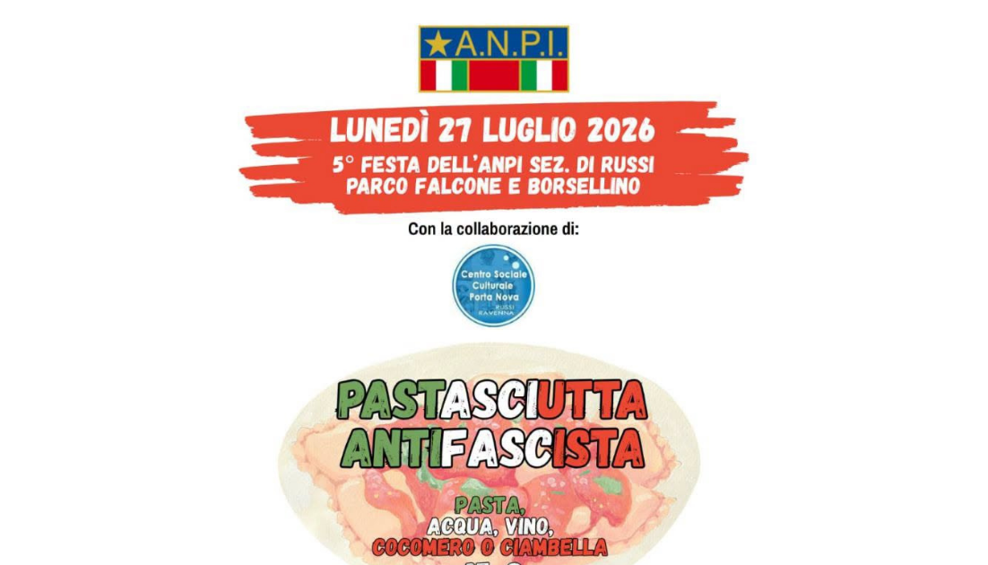 Articolo festa russi Pastasciutta antifascista.