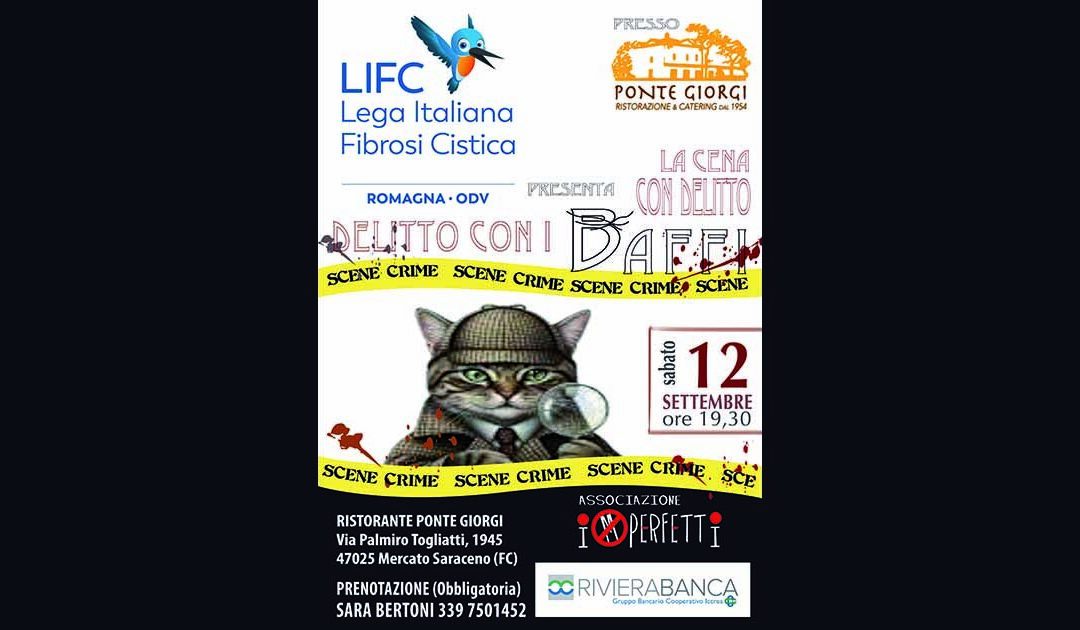 Cena con “Delitto con i baffi”