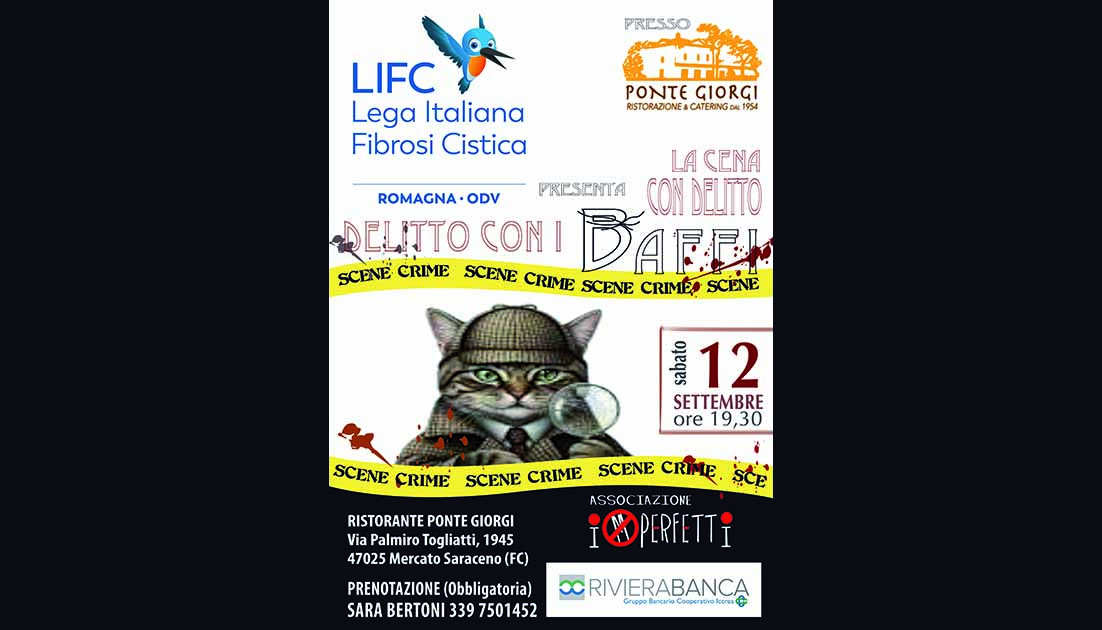 A5 Delitto con i baffi 12 sett. FIBROSICISTICA trac. Delitto con i baffi