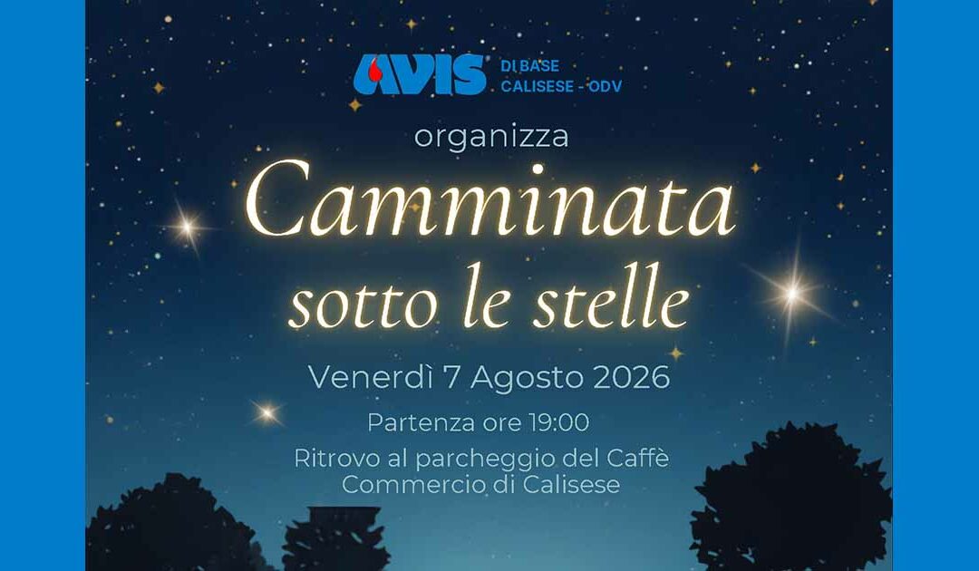 Camminata sotto le stelle 2026