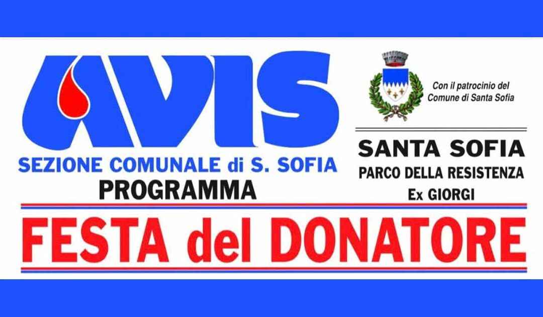 Festa del donatore – Santa Sofia 2026