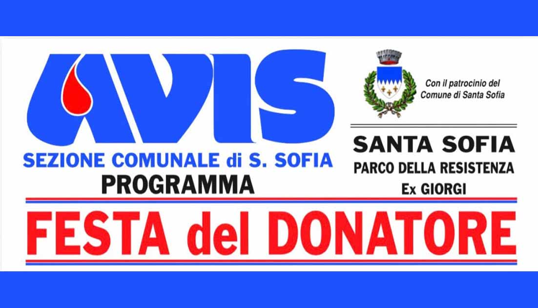 festa donatore santa sofia 2026