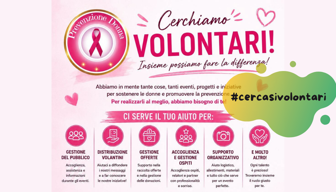 prevenzione donna cerca volontari_imma prevenzione donna cerca volontari