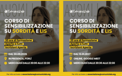 Corsi di sensibilizzazione su sordità e LIS