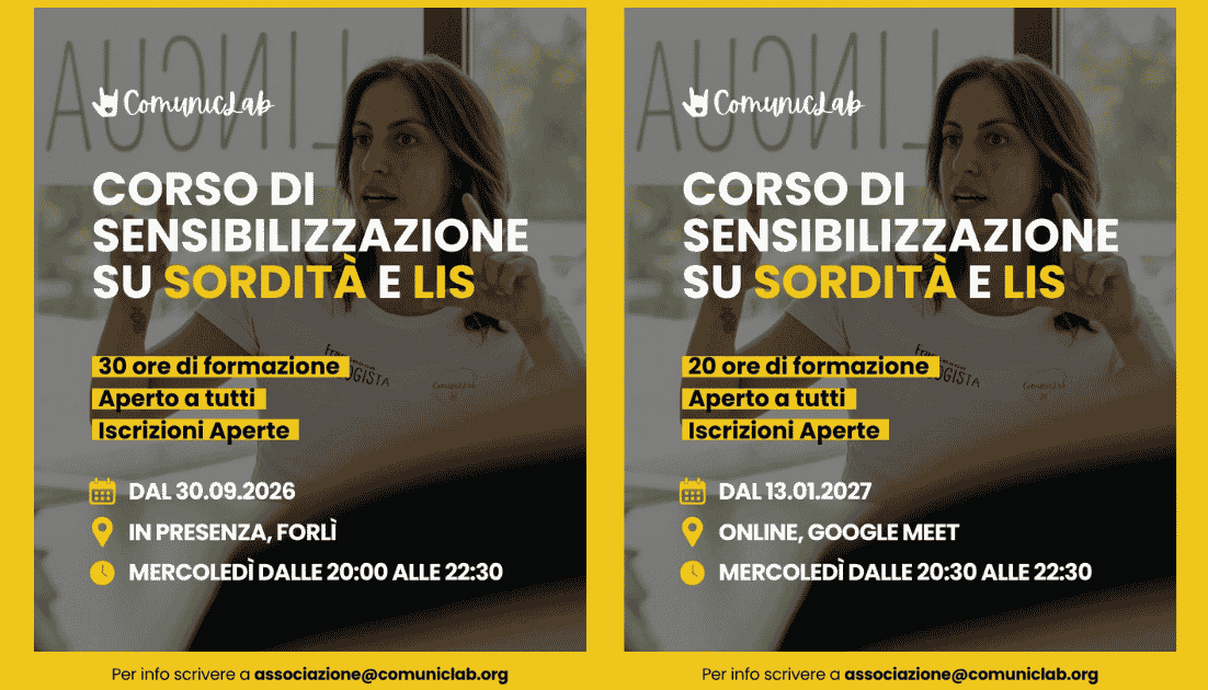 corso di sensibilizzazione sordità e LIS