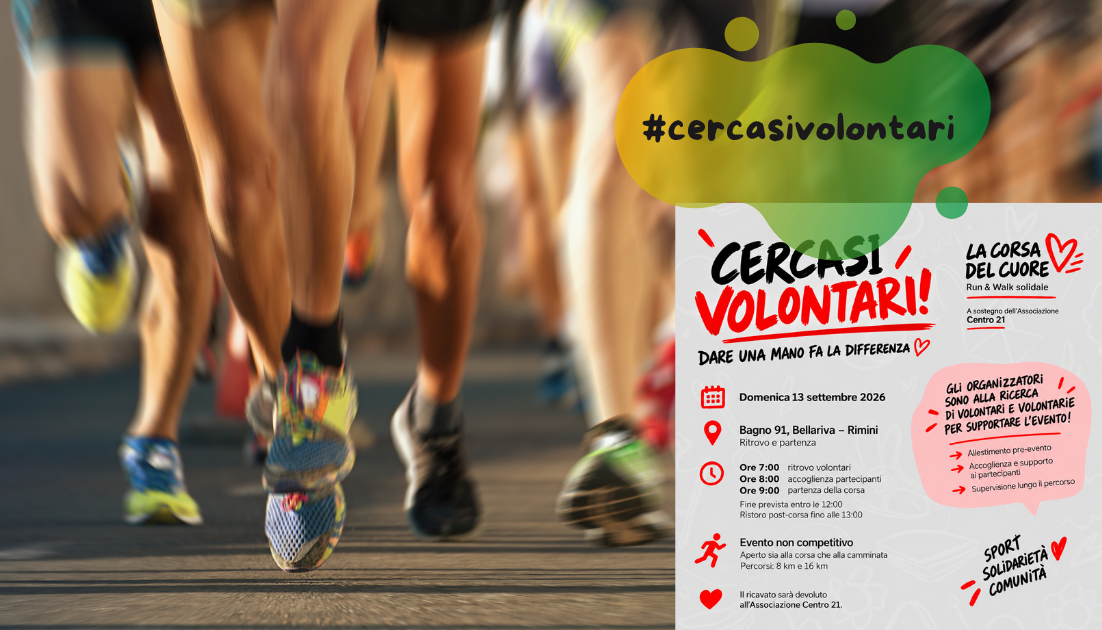#cercasivolontari Rimini: il 13 settembre una corsa solidale a Bellariva cerca aiuto per l’organizzazione
