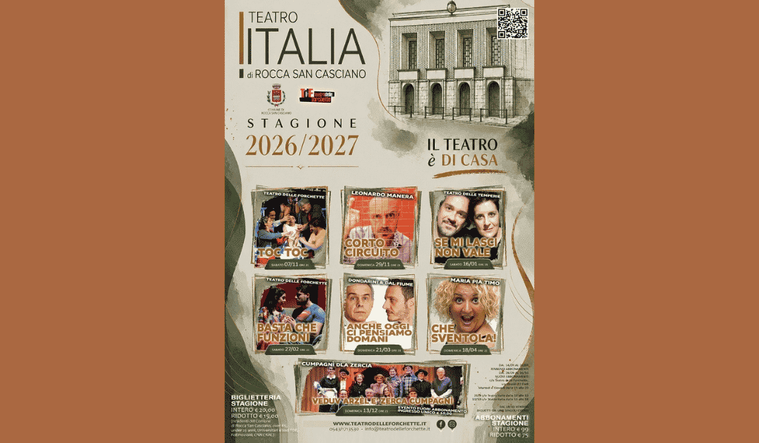 Stagione 2026/2027 – “Il Teatro è di Casa”